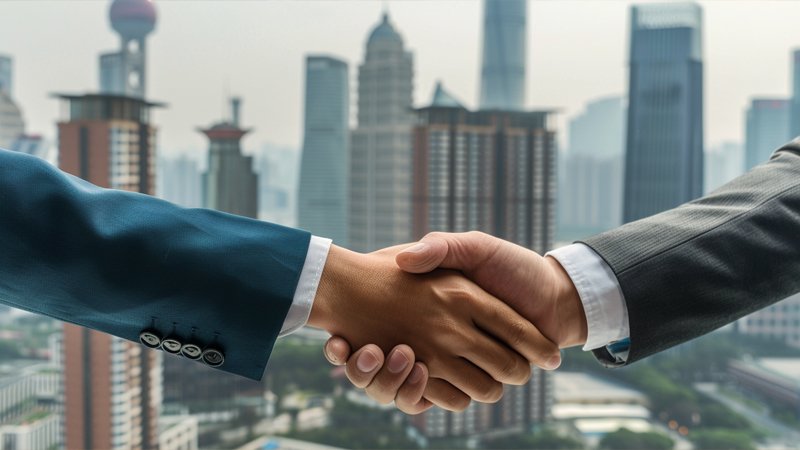 alt="Two people are shaking hands"