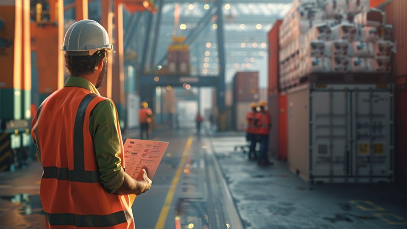 alt="A busy freight port"