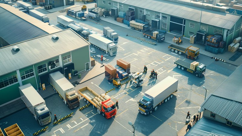 alt="A busy automobile transportation center"