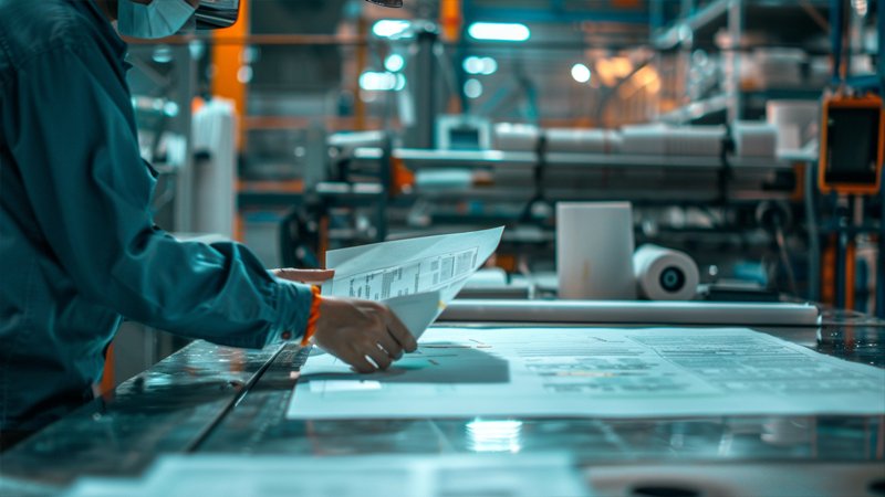 alt="A person working in the workshop"