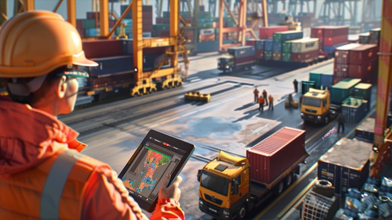 alt="A busy port"