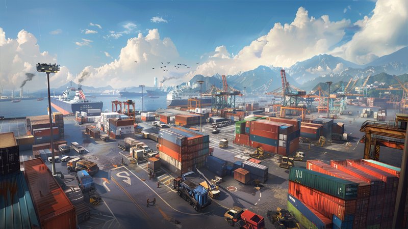 alt="A busy dock"