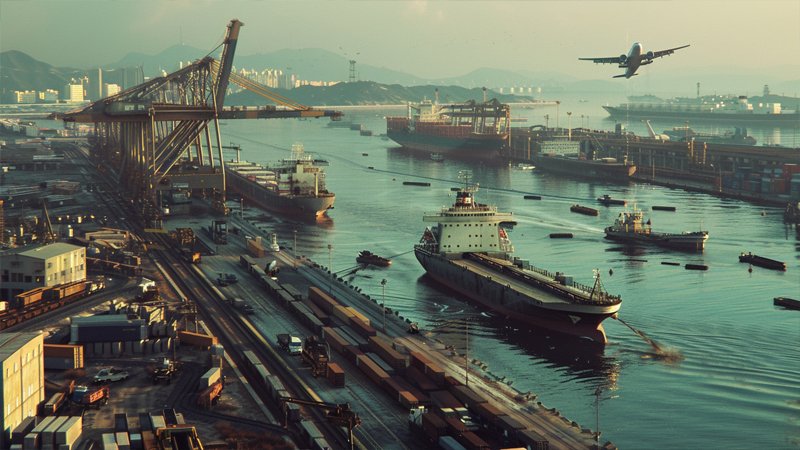 alt="A busy dock"