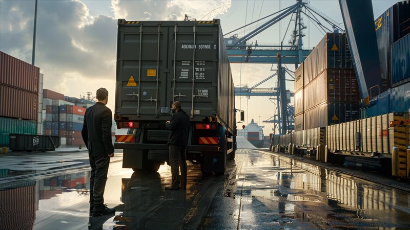 alt="Busy freight terminal"