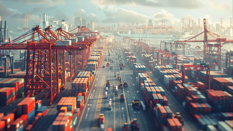 alt="A busy freight port"
