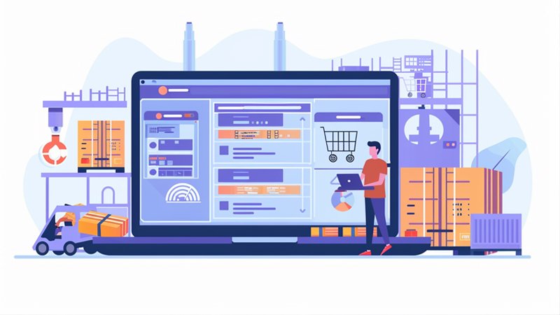 alt="A person is shopping online"