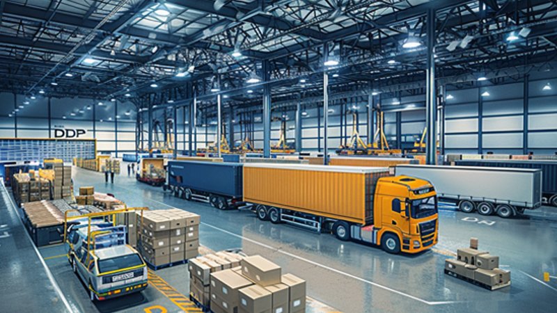 alt="A logistics warehouse"