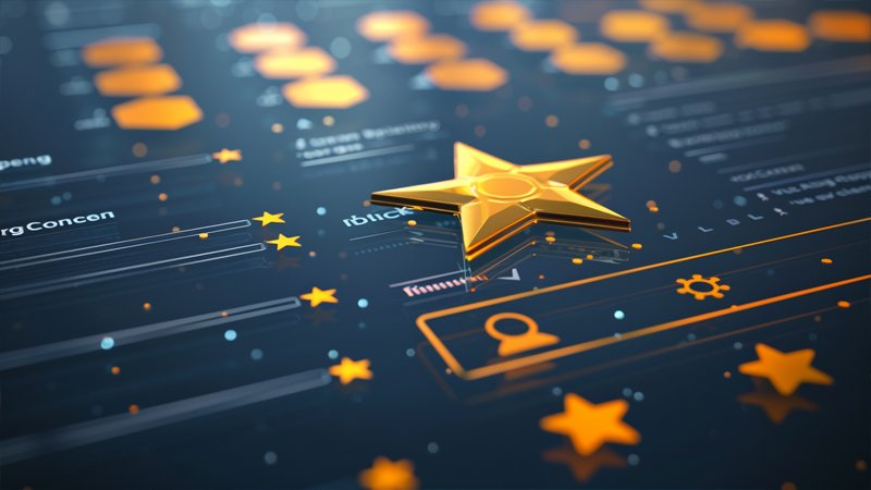 alt="Some five-pointed stars represent positive feedback"